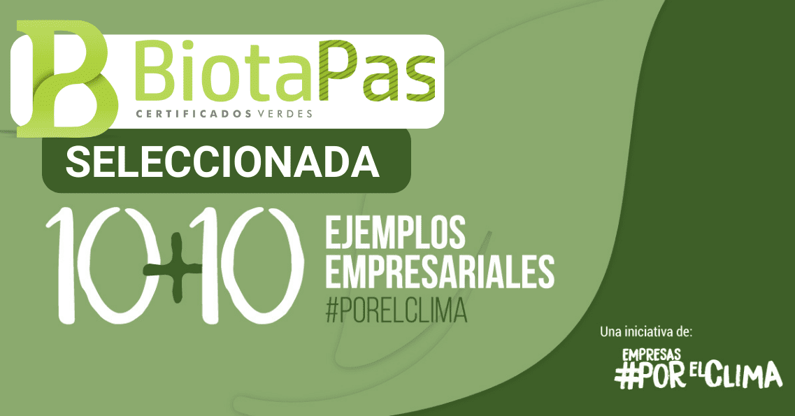 BiotaPass seleccionada entre los 10+10 ejemplos empresariales para la COP27