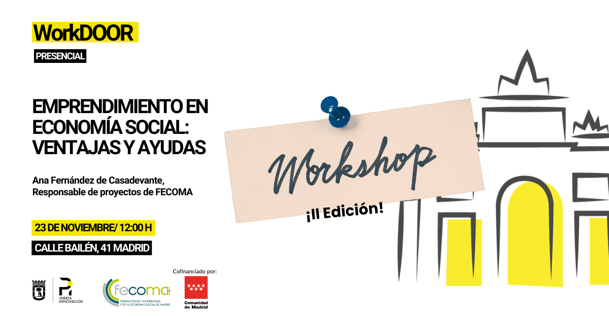 Nueva ubicación workshop Fecoma Puerta Innovación 2023