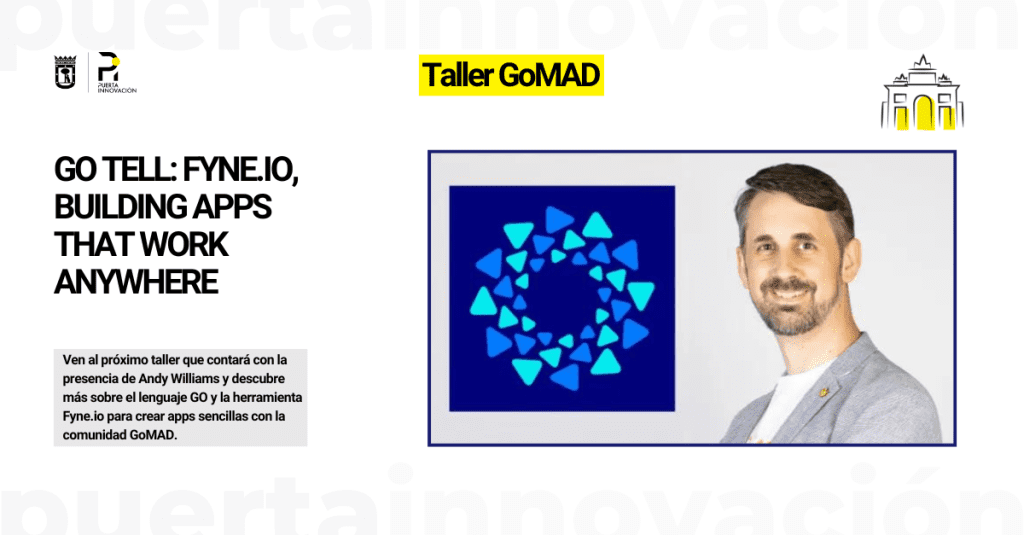 Taller Go Tell que contará con la presencia de Andy Williams para hablar de Fyne.io