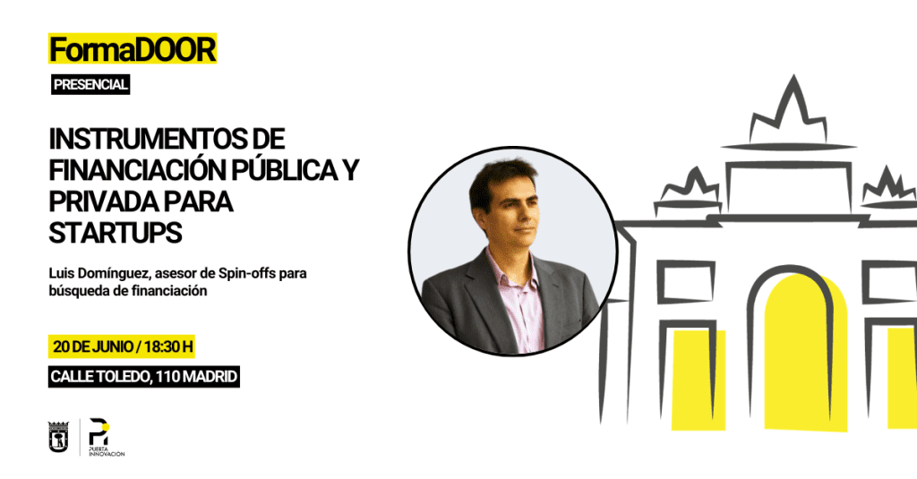 FormaDOOR: Instrumentos de financiación pública y privada para startups