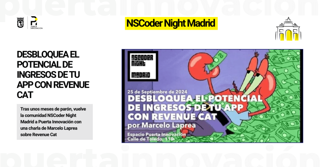 Encuentro mensual NSCoder Night Madrid Desbloquea el potencial de ingresos de tu app con Revenue Cat