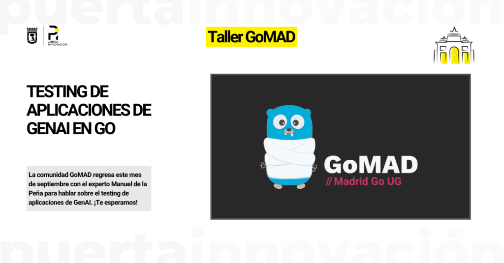 La comunidad GoMAD regresa este mes con Manuel de la Peña para hablar sobre Testing de aplicaciones de GenAI en Go. ¡No te lo pierdas!