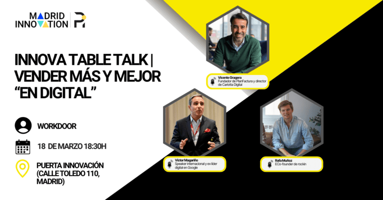 Innova Table Talk Vender más y mejor “en digital” cómo atraer, convertir y fidelizar clientes en 3 fases clave