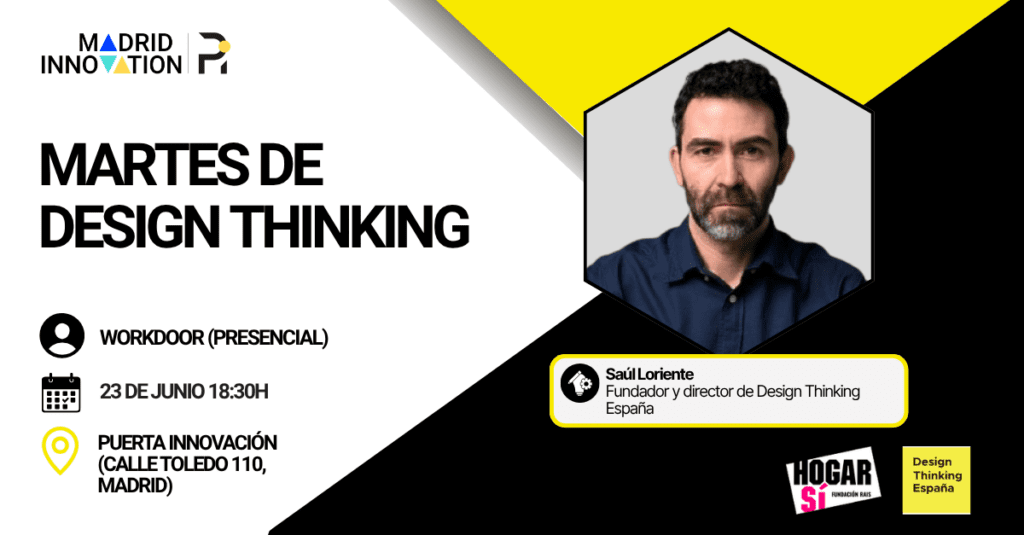 Únete a este taller de Martes de Design Thinking en Madrid en nuestro hub de Puerta Innovación. Ven y aprende una nueva metodología.